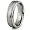 6.0mm Millgrain Satin Finish Titanium Ring - Size 10