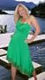 Designer Emerald Green Cocktail Dress
