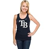 Tampa Bay Rays Women's Nike Navy Ribbed Team Logo Tank Top