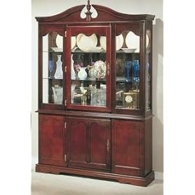 Queen Anne Buffet And Hutch Cherry Finish