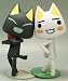 Vocaloid Toro & Kuro Miku chapeausune Cosplay Revoltech figurine Set