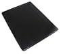 New Black Lambskin Leather Portfolio Credit Card Holder Wallet