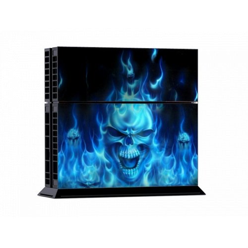 blue Skull PS4 Skin