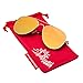 grinderPUNCH Aviator Sunglasses with Flat Mirrored Lens