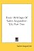 Book Basic Writings Of Saint Augustine: V2, Part Two