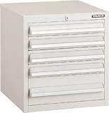 ＴＲＵＳＣＯ　ＬＶＲ型キャビネット　３９２Ｘ４１２ＸＨ４２０　引出５段　Ｗ　4652304 LVR423W