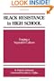 Black Resistance in High School: Forging a Separatist Culture (Suny Series, Frontiers in Education)