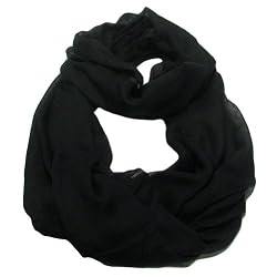 5 in 1 Infinity Circle Summer Light Scarf Black