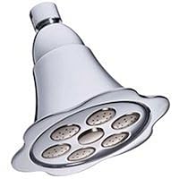 Danze D461641CBN Lily Five and 1/2-Inch Showerhead, Chrome with Brushed Nickel Accents