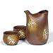 Japanese Sake Set with One Flask and Two Cups, Dragonflies