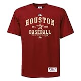 MLB Houston Astros Adult Short Sleeve Basic Crew Neck Tee (Pro Brick, Large)