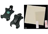 PCMICROSTORE Brand Swivel Belt Clip Holster for RIM Research In Motion BlackBerry 8700 8700c - (Bundled with Universal Screen Protector Kit)