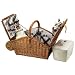 Picnic at Ascot Santa Cruz Huntsman Basket for Four with Blanket.