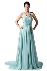 Lace-Up Open-Back Halter  Dress