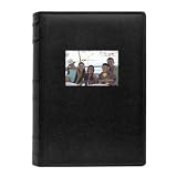 2-Pack Bonded Leather Photo Album Holds 300 Photos Each - Black