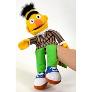 Bert des Sesame Street Peluche Marionnette 3D 41cm