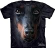 The Mountain Doberman Face Mens T-shirt