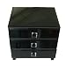 Jewelry : Glass and Wood Jewelry Box - Black