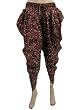 Boho Chic Dhoti Style Brown Capri Harem Yoga Pant Baggy Trouser for Women 38"