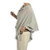 Cashmere Poncho - 088 Silver by Catherine Robinson