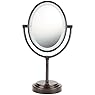 Conair Oval Double-Sided Lighted Mirror - Oiled-Bronze Finish