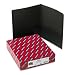 Smead 87853 Two-Pocket Portfolios, Black, 25 Per Box