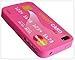 Leegoal Peach Credit Card Soft Silicone Rubber Skin Case cover for Apple iPhone 4s 4 4G