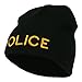 E4hats Military Police Embroidered Short Beanie - Black OSFM
