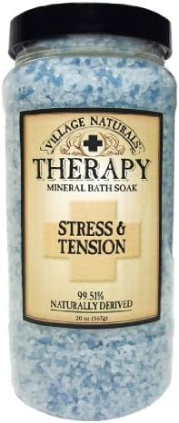 Village Naturals Therapy Bath Soak, Mineral, Stress & Tension, 20 oz.
