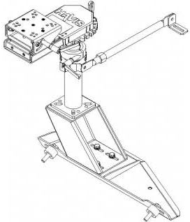 Havis PKG-PSM-204 VEHICLE MOUNTING BASE PACKAGE WITH SHORT HANDLE: DODGE CHARGER