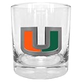 Miami Hurricanes 11 oz. Double Rocks Glass