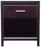 Modus Furniture Nevis One Drawer Nightstand, Espresso