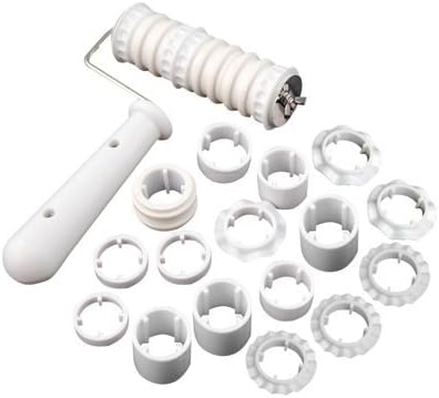 17 pcs fondant ribbon cutter embosser roller for cake, decorating, sugarcraft, fondant - TribalSensationTM