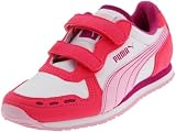 Puma Cabana Racer SL V Sneaker (Toddler/Little Kid/Big Kid),White/Raspberry/Pink Lady/Festival,5 M US Toddler