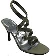 Donald J Pliner Norla Women's Dress High Heel Sandals Mushroom Crepe Black Crepe