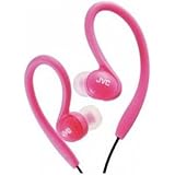 JVC HAEBX85P Inner Ear Sports Clip Headphone (Pink) (Discontinued by Manufacturer)