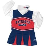 Toddler Girls New England Patriots Poly Cheerleading Jumper