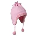 Girls' Cherokee&reg; Fleece Peruvian Hat - Pink