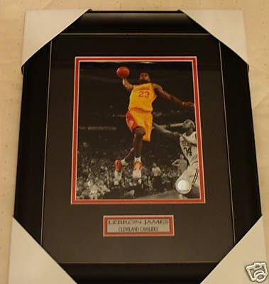 Lebron James Photo 8x10 Frame Cleveland Cavaliers NBA - Framed NBA Photos, Plaques and Collages