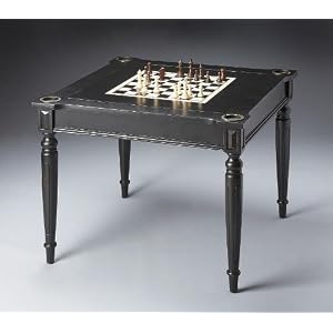 Best Buy Butler Multi Game Card Table Black Licorice - 0837111: Furniture & Decor