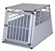 Kerbl 82391 Alu-Transportbox für Hunde 77 x 55 x 50 cm, mit Kissen