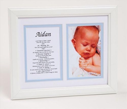 Townsend FN04Valentin Personalized First Name Baby Boy & Meaning Print - Framed, Name - Valentin