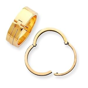 14K Gold Lockshank Ring Shank 7.5mm Sz 12