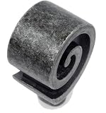 Dynasty Curl Cabinet Knob - Wrought Iron