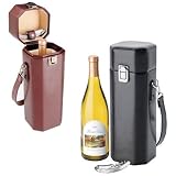 Picnic Time Sonata Leather Wine Case With Corkscrew