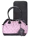 Baby Essentials Embroidered Dot Diaper Bag, Pink