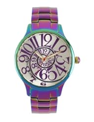 Betsey Johnson Womens BJ00040-11  Analog Rainbow Stainless Steel Case and Bracelet Watch