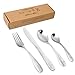 Life for Simple Flatware Set Stainless Steel Knive/Fork/Spoon/Teaspoon,Service For 1,4-Piece