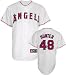 Torii Hunter Jersey: Youth 2010 Majestic Home White Replica #48 Los Angeles Angels of Anaheim Jersey - Small (8)