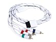 6FT Audio Video ED Component Cable for Wii - White (Net Jacket)